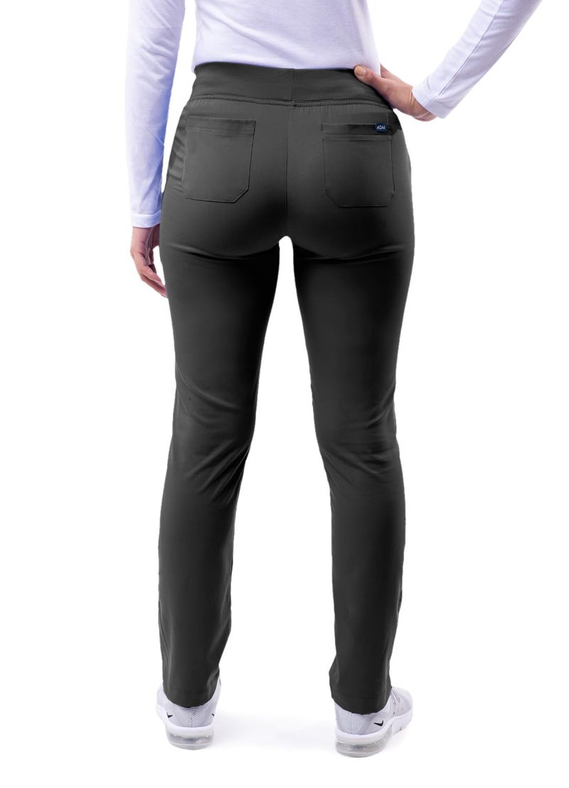 Adar Uniforms Pro Scrubs for Women - Skinny Leg Yoga Pants - P7102T - Black - M - Image 2